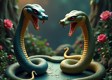 two snakes